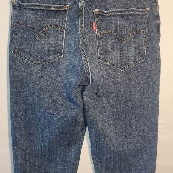 Levis Jeans Womens Size 26 Blue 721 High Rise Skinny Medium Wash Stretch Casual - Picture 4 of 11